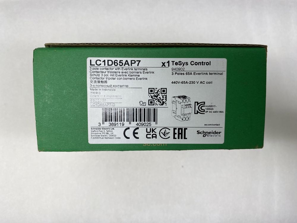 Nowy Stycznik Schneider Electric LC1D65AP7