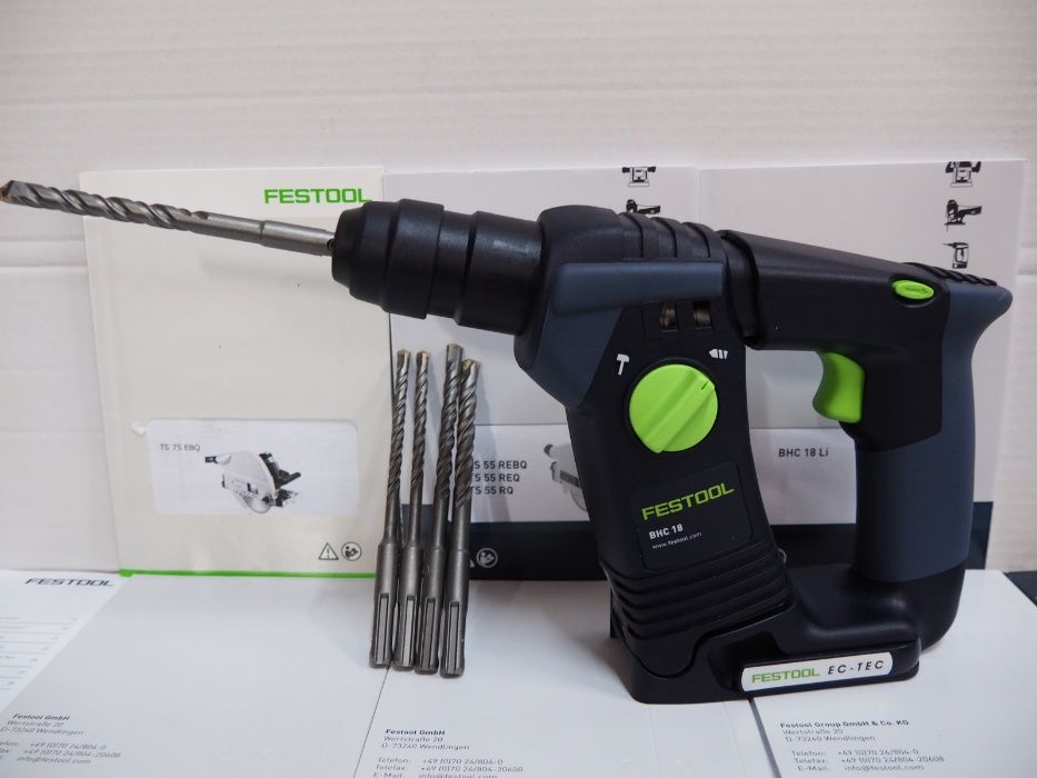 Młotowiertarka FESTOOL BHC 18 aku 18v bez bateria ladowarka Brushless