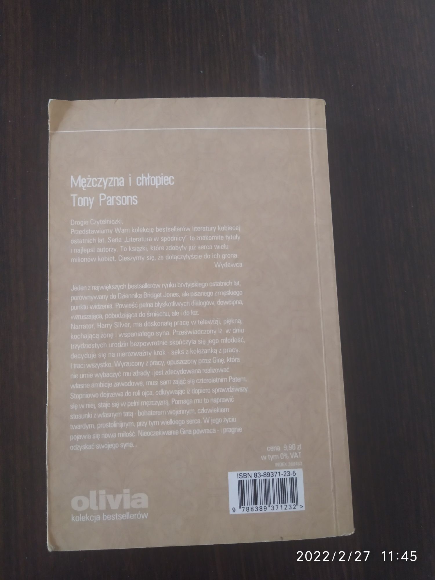 Mężczyzna i chłopiec. Książka