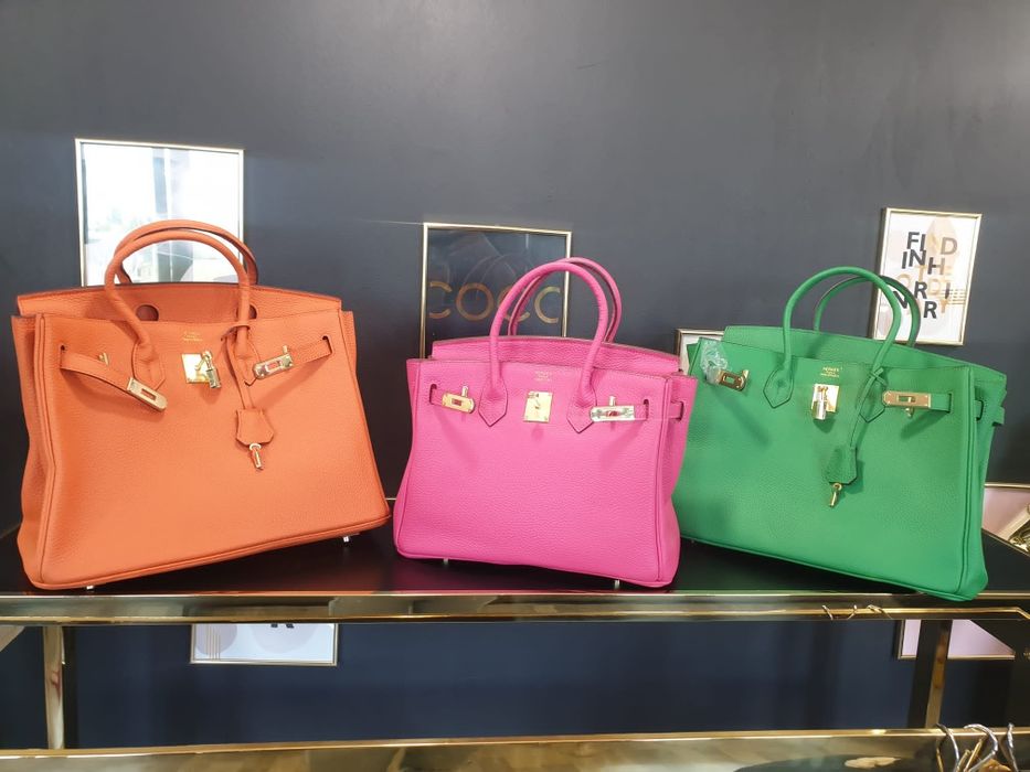 Hermes Birkin 40 cm obłędna skora Krowia soczysta pomarańcza