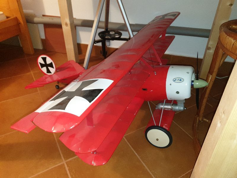 Samolot zdalnie sterowany Czerwony Baron komp. z aparaturą zamiana