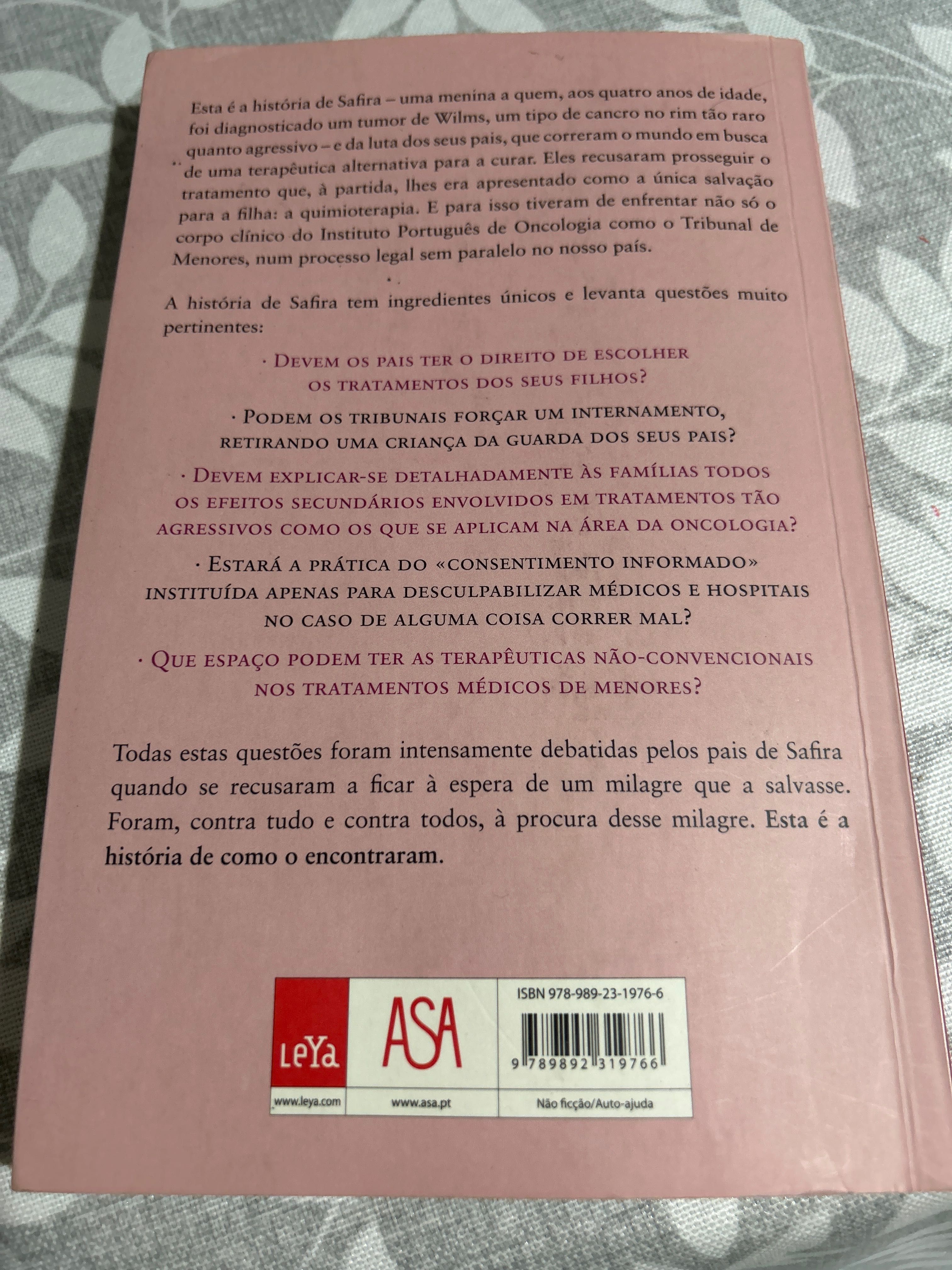 Livro “Safira - e a luta contra o cancro”