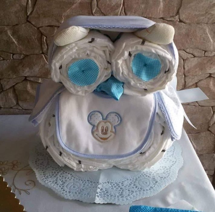 Bolo de fraldas personalizado