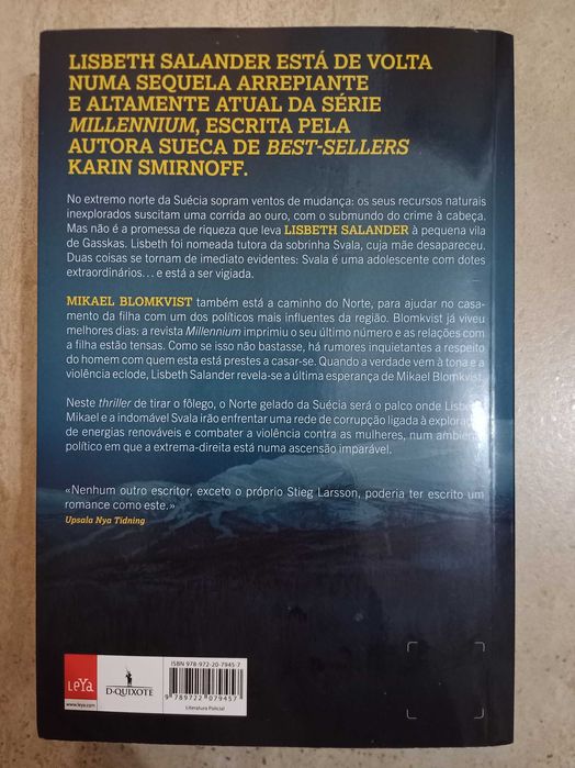 A Rapariga nas Garras da Águia, Karin Smirnoff, Millenium 07