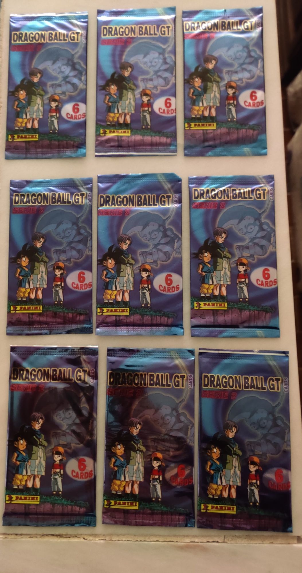 Cartas Dragon Ball GT serie 2 (saquetas/packs/envelopes)