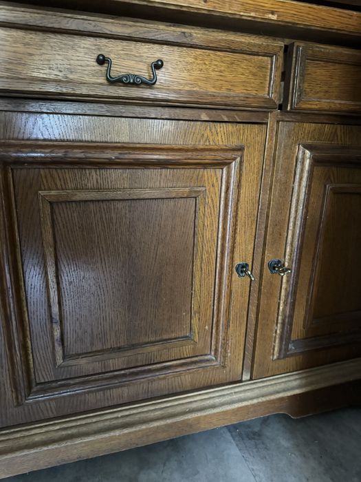 Kredens dębowy retro duży