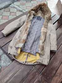 Парка woolrich натуральный мех кролика literary walk eskimo parka