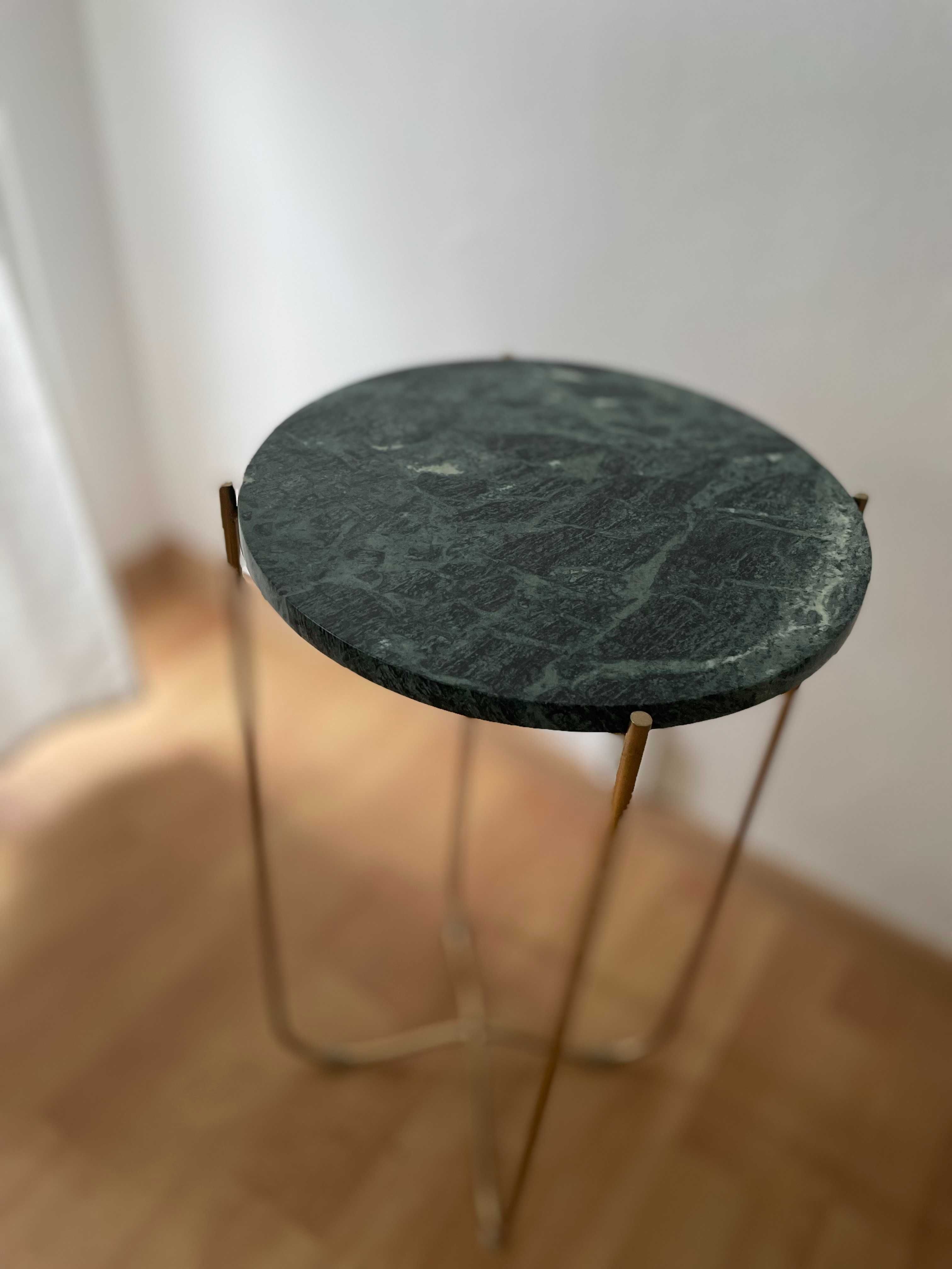 Stolik prawdziwy marmur Noble 35 cm  (jak nowy, stan idealny)
