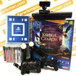 Konsola PS3 SuperSlim + 2 x MOVE + Kamerka + Stacja + 13 gier + 2 pady