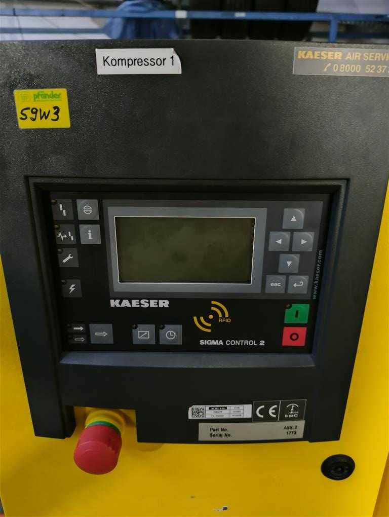 SPRAWNA!!! Sprężarka KAESER ASK27 15kW, 2,35m3/min, 11 Bar, S015496