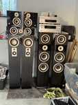 Zestaw audio kino , kolumy , amplituner , bluray, cd , dvd ,