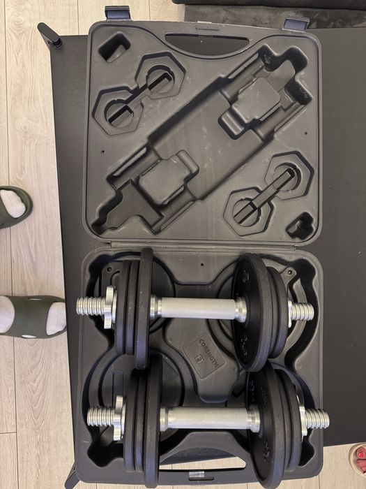 Komplet hantli DOMYOS 20 kg z Decathlon