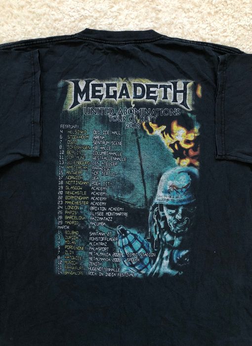 Koszulka Megadeth 2008 Tour Vintage