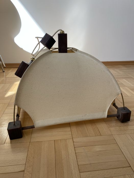 Unikat! Piekny designerski abażur- drewniany