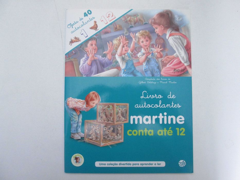 Livro de autocolantes- Martine conta até 12
