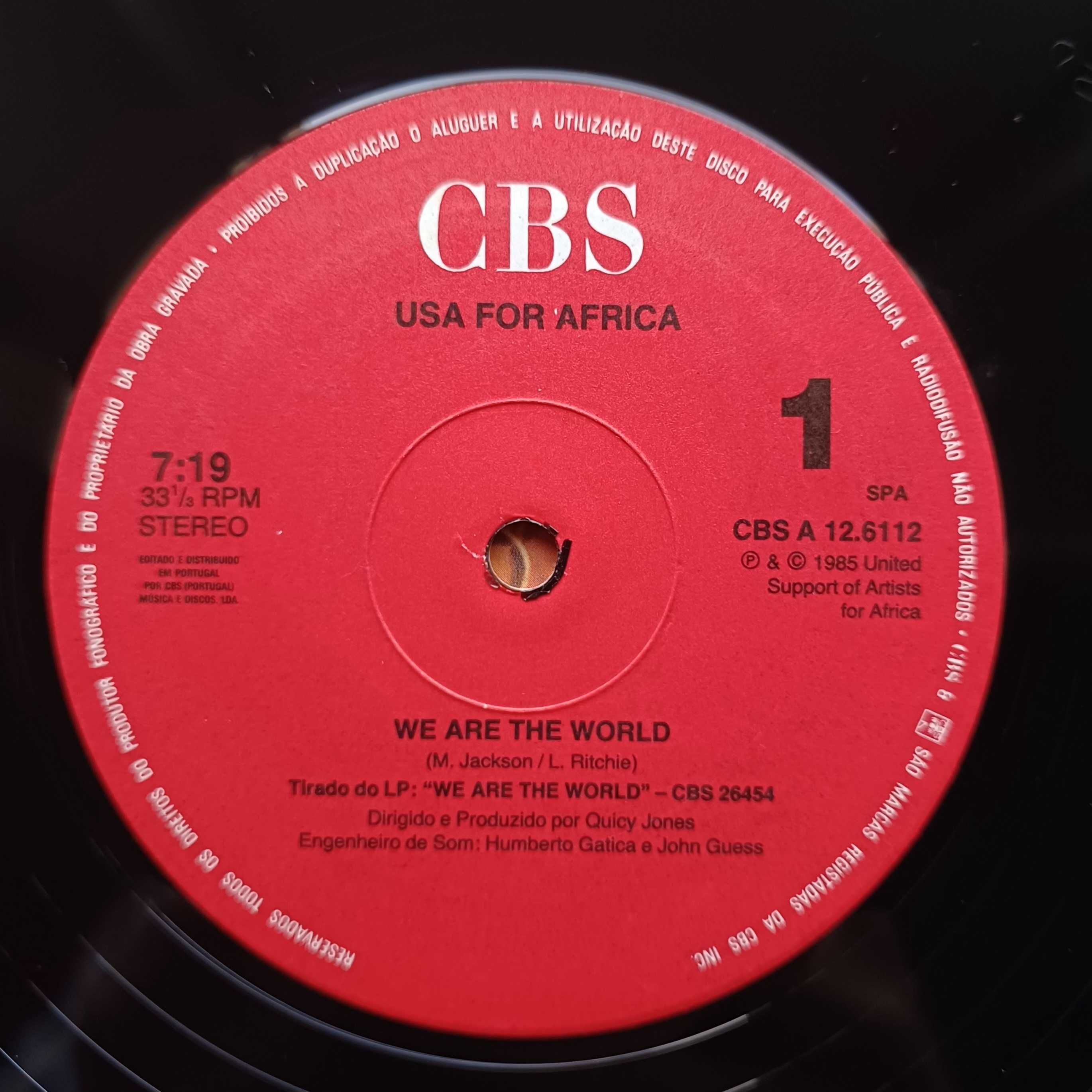 USA For Africa 12" Maxi-Single We Are the World - Portugal