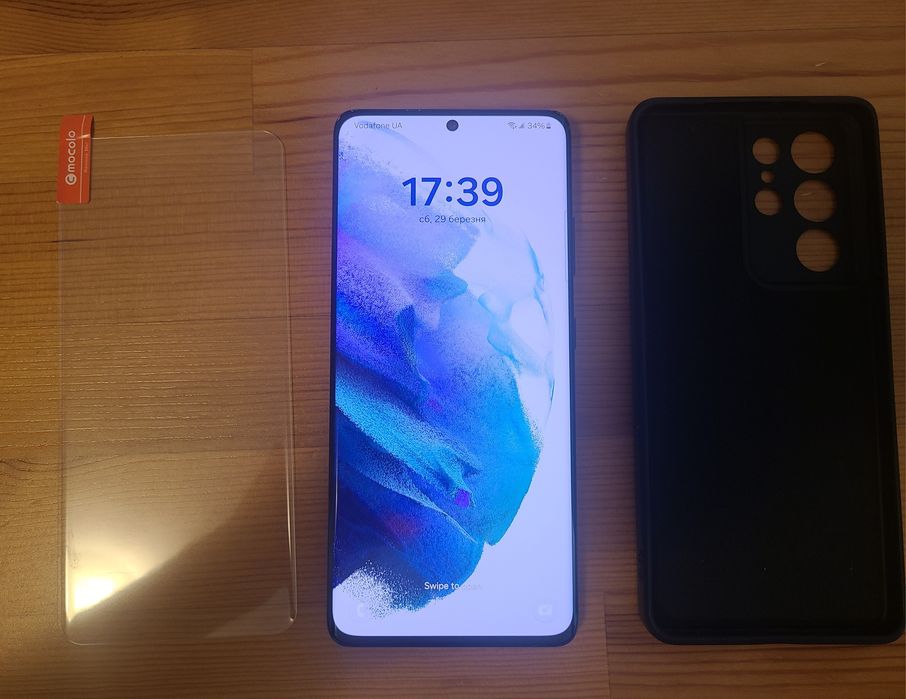 Samsung S21 Ultra 5G 12/128 snapdragon у хорошому стані + (Скло,Чохол)