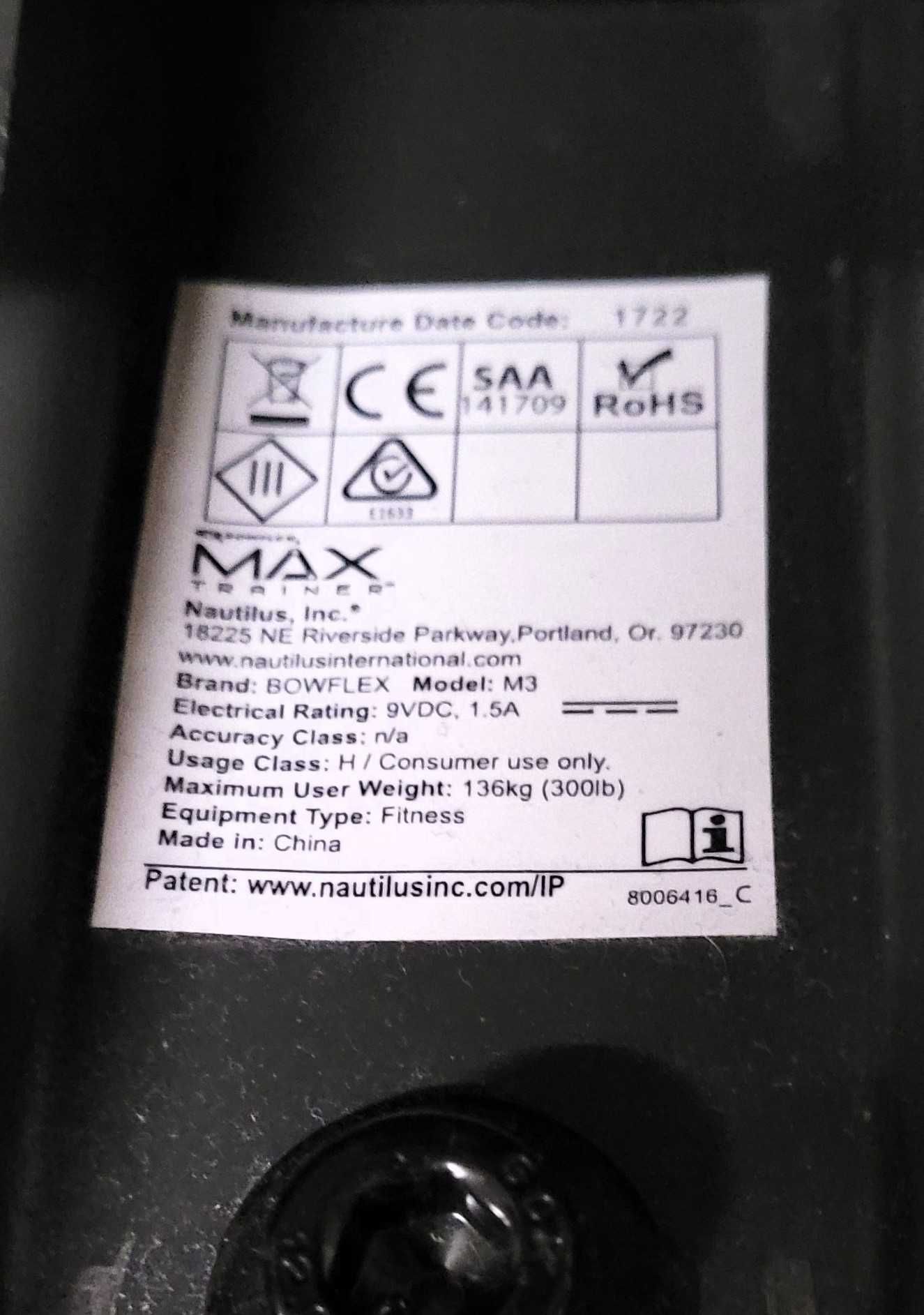 Stepper Bowflex Max M3 OKAZJA Transport