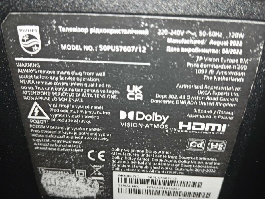 Tv Philips 50 cali!!Wi-fi!!4-K!!!UHD!!!Okazja