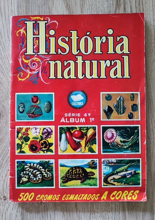 Caderneta cromos "História natural"