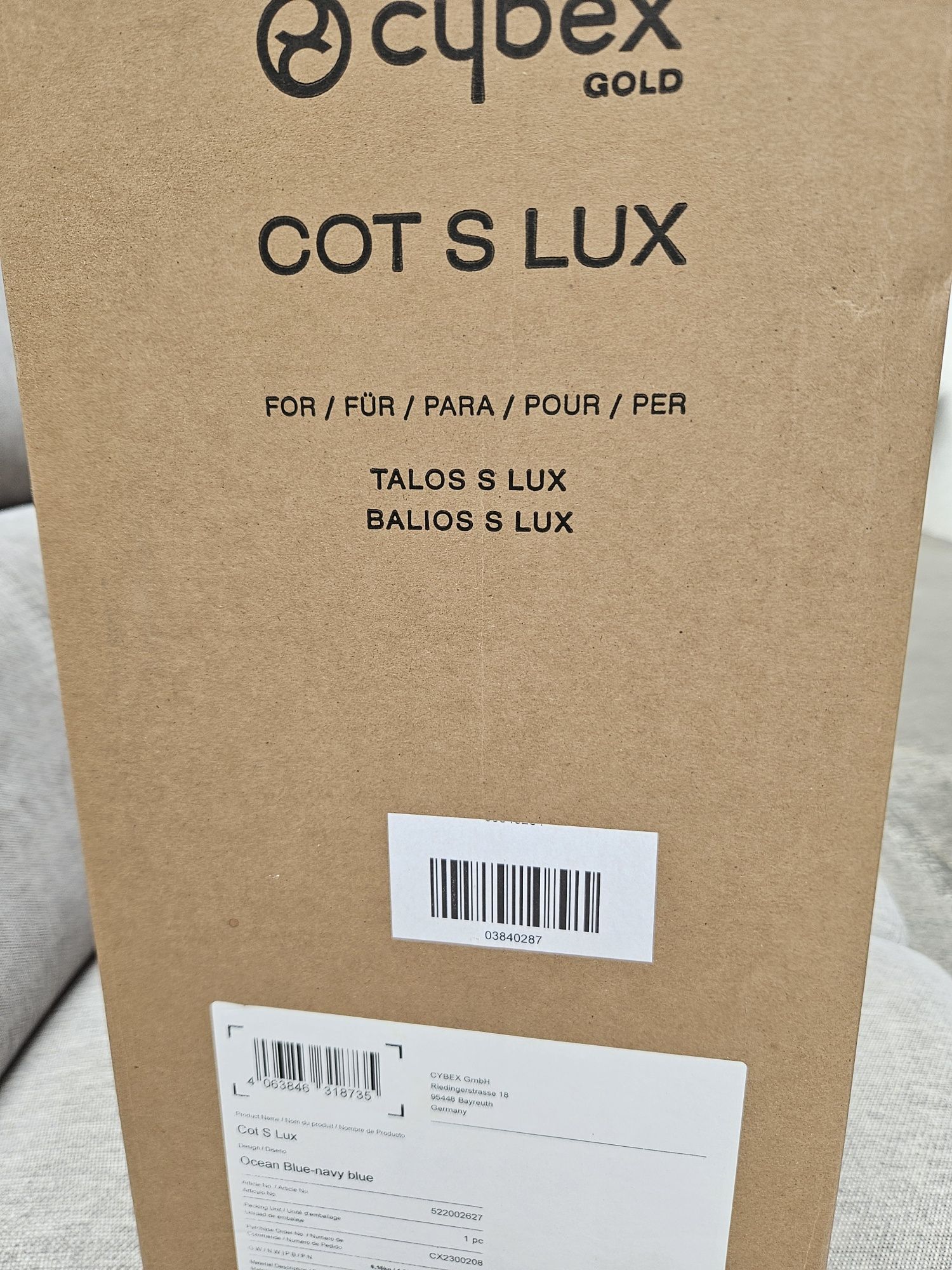 Cybex Cot S Lux - gondola do wózka Balios S Lux