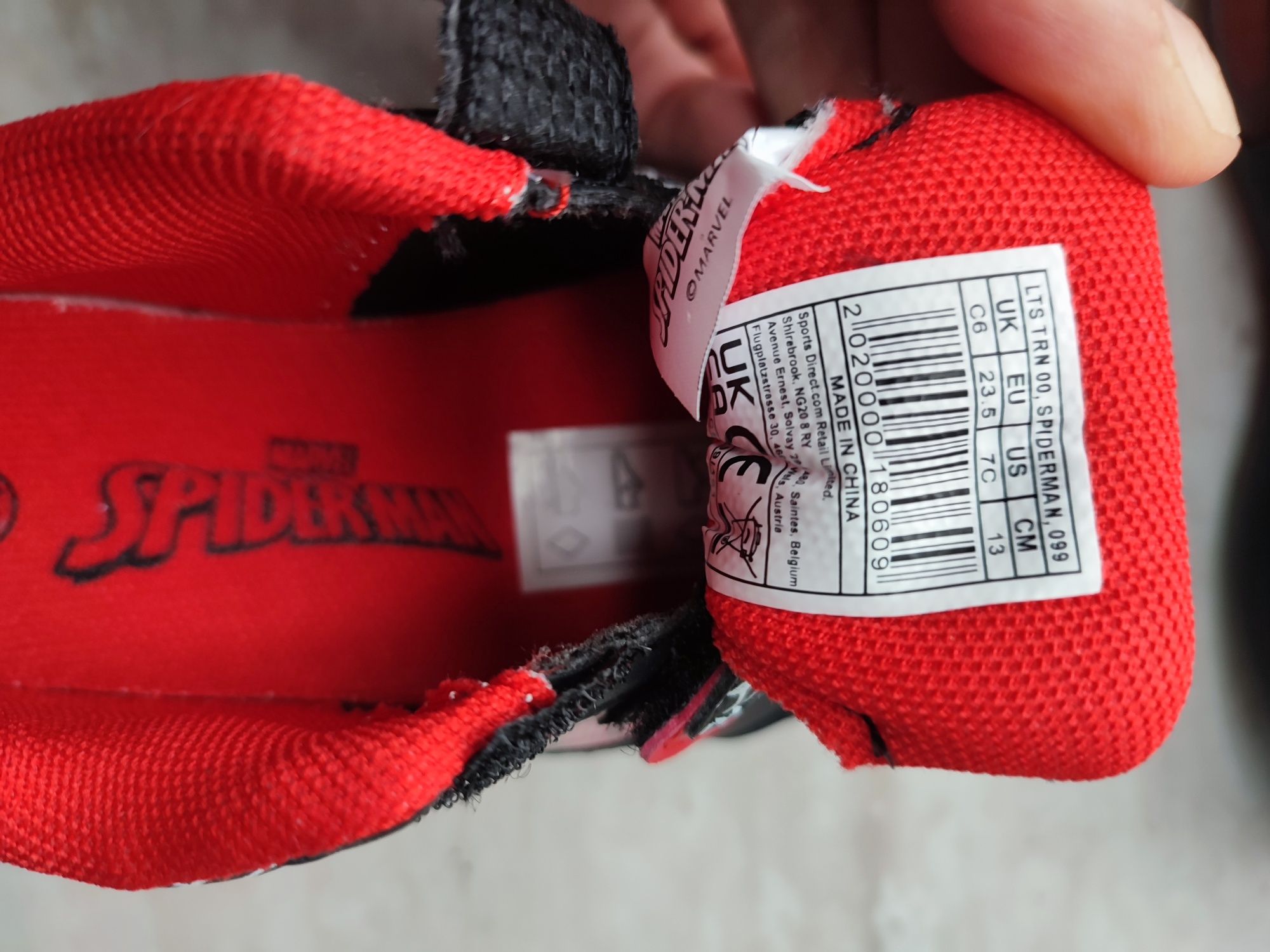 Buty Spiderman rozmiar  23,5 nowe