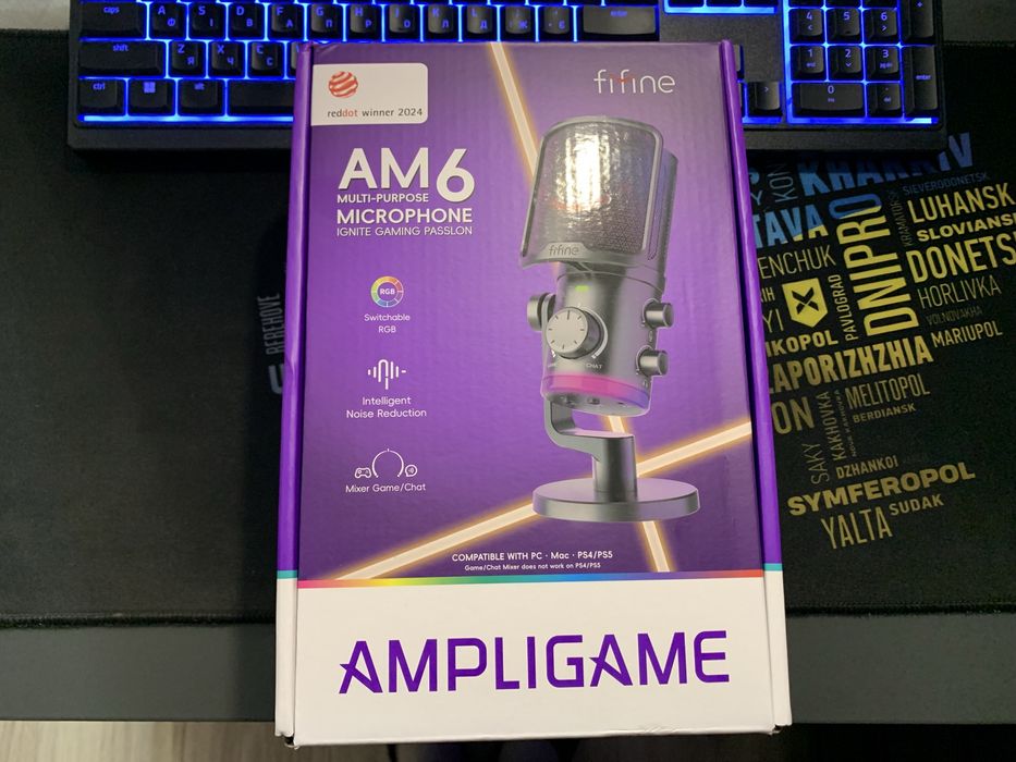 Конденсаторний мікрофон FIFINE AM6 (НОВИЙ)