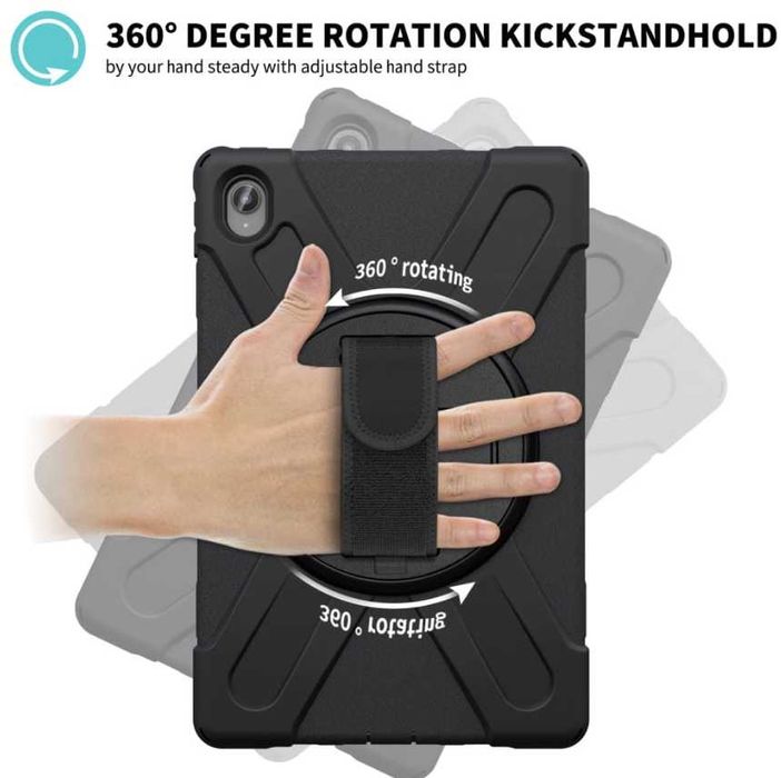 Pancerne Etui z Uchwytem do Lenovo Tab 11 / P11 Plus czarne