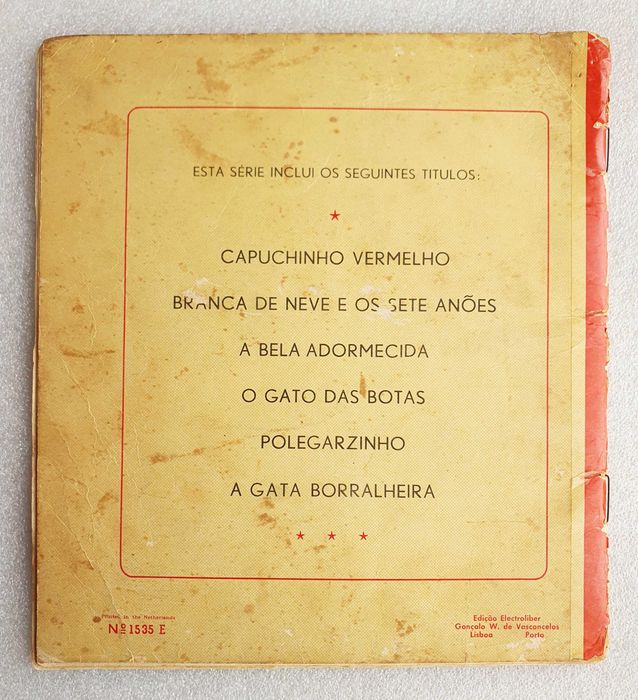 Antigo Livro Infantil ~ "POLEGARZINHO" ~ Anos 60 ~ Lindíssimo e Raro
