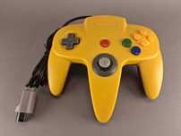N022 Kontroler Nintendo 64 N64 Zamiennik Żółto-Niebieski Nowy