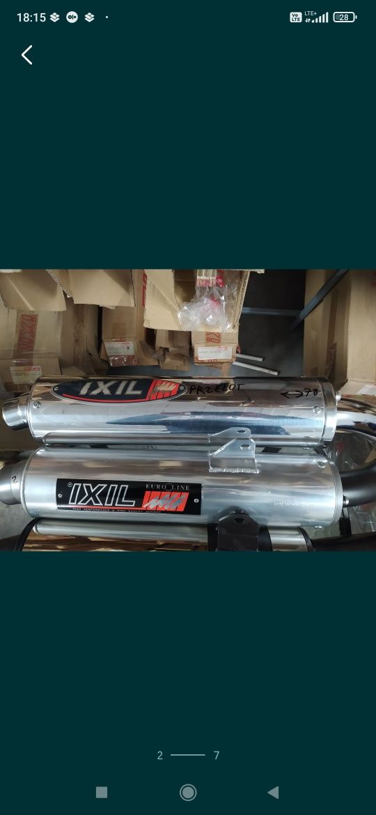Honda Vfr 750 wydech tłumik komin sportowy Lewy Prawy Ixil