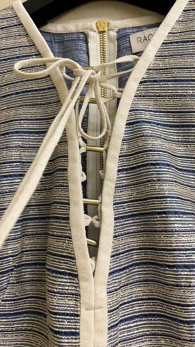 Сукня міні шовкова Rachel Zoe блакитна платье шелк нарядное вечернее S