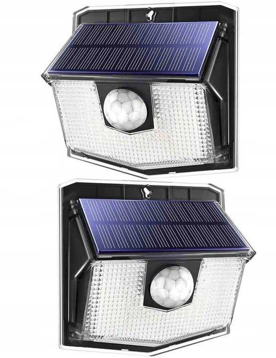 4 SZT Lampa solarna LED czujnik ruchu I zmierzchu 140 led