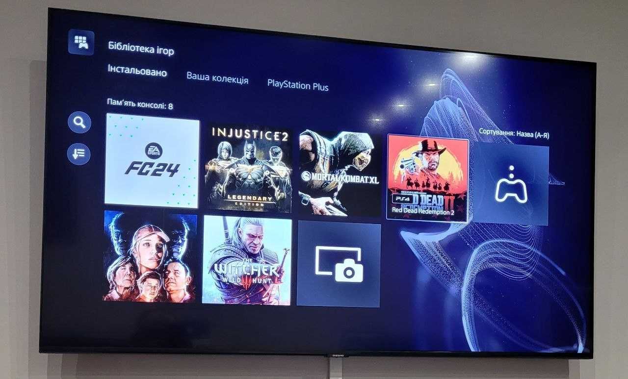 Акаунт на Playstation 5 з PS Deluxe та EA play, FC24, RDR2, MK XL...