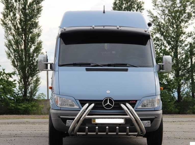 Вуси Mercedes Sprinter 1998+ 2006+ 2021  Захист переднього бампера