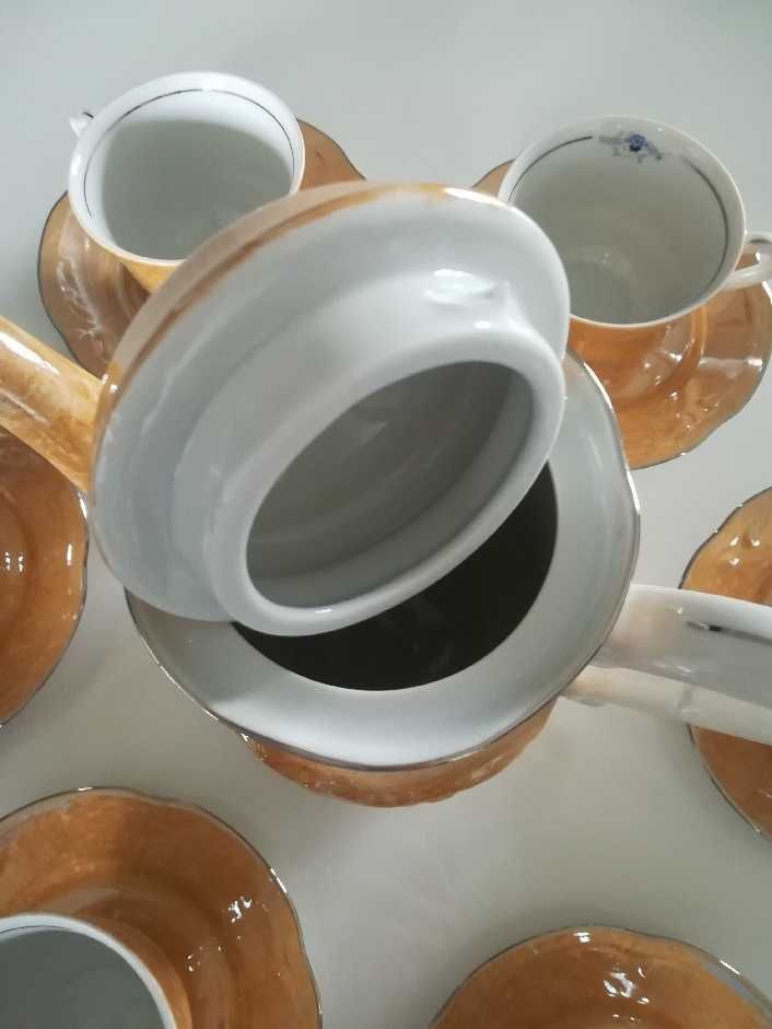 Zestaw kawowy, porcelana Włocławek