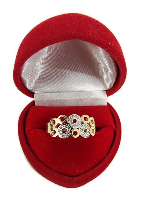 Zjawiskowy złoty pierścionek P.585, 3,10,r.22