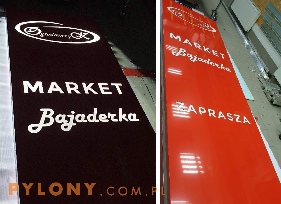 pylon reklamowy  LED 3m Premium  baner producent Opole