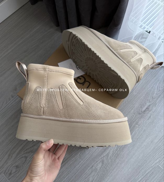 Оригинальные UGG Ultra Mini Dipper Platform Sunwave beige ORIGINAL