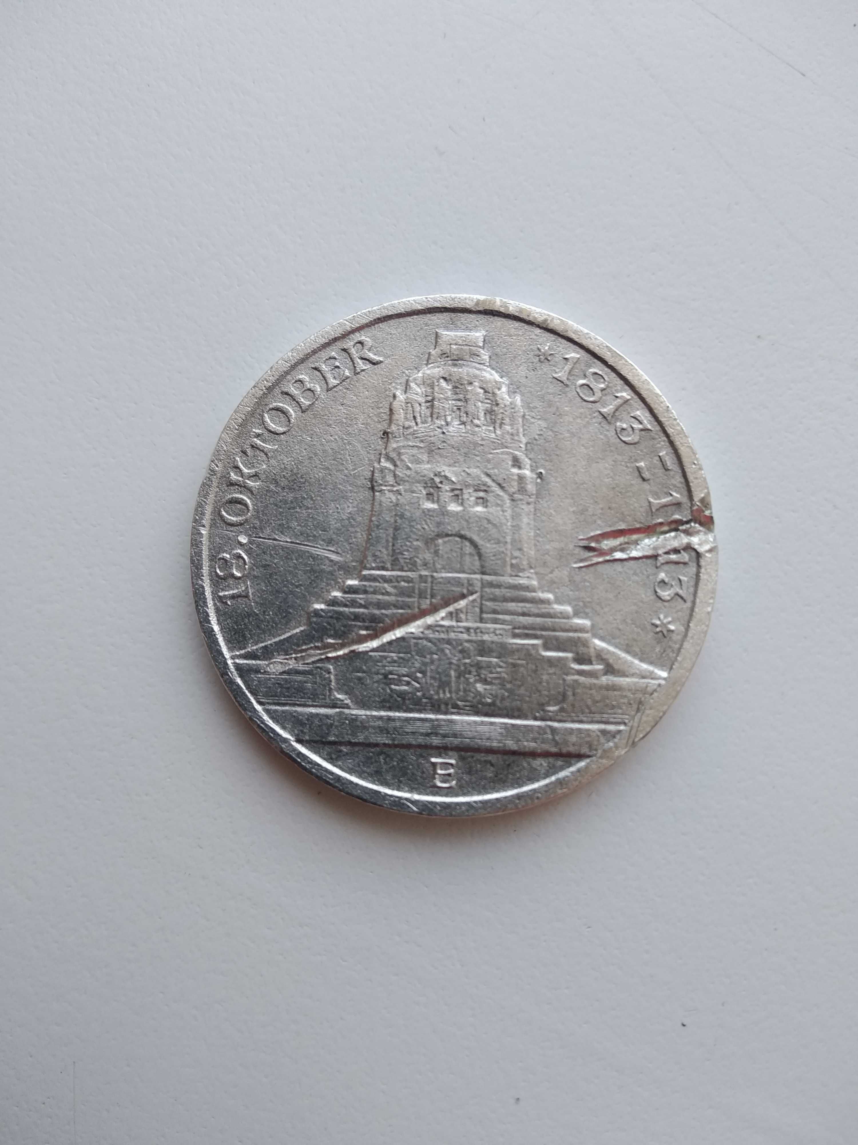 Срібна монета 3 марки 1913 року