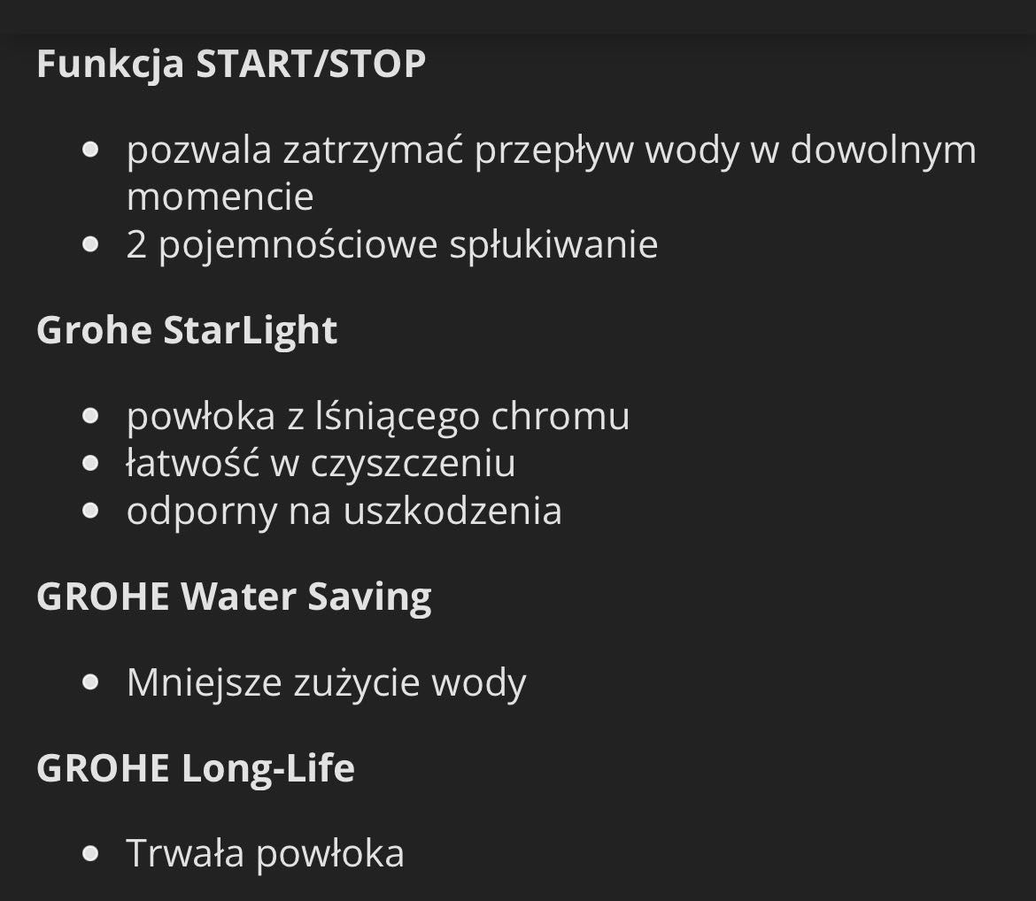 Przycisk wc Grohe