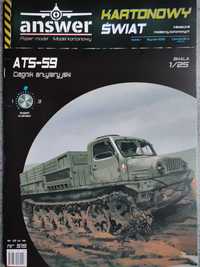 Model kartonowy Answer 1/2020 : ciągnik artyleryjski ATS-59