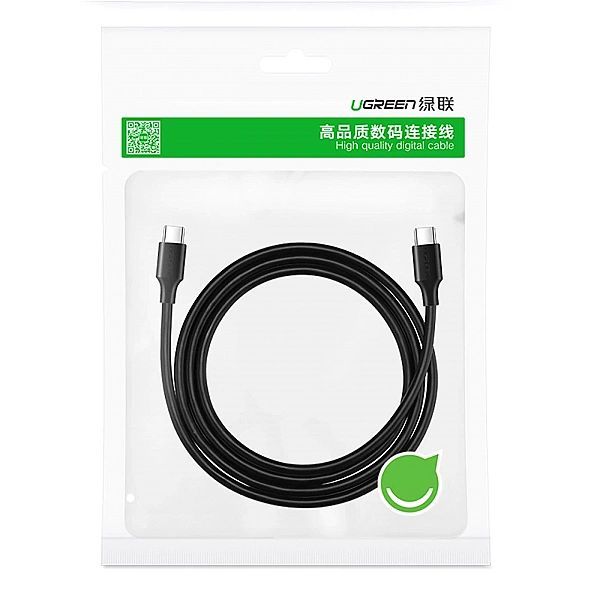 Kabel Ugreen Us286 Usb-c - Usb-c Pd Qc 3a 480Mb/s 0,5m - czarny