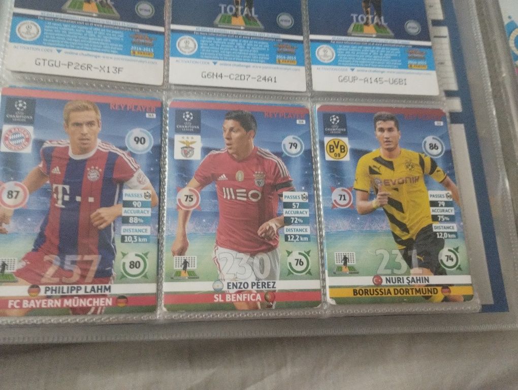 Panini UEFA champions league 2014/2015 12 kart key players