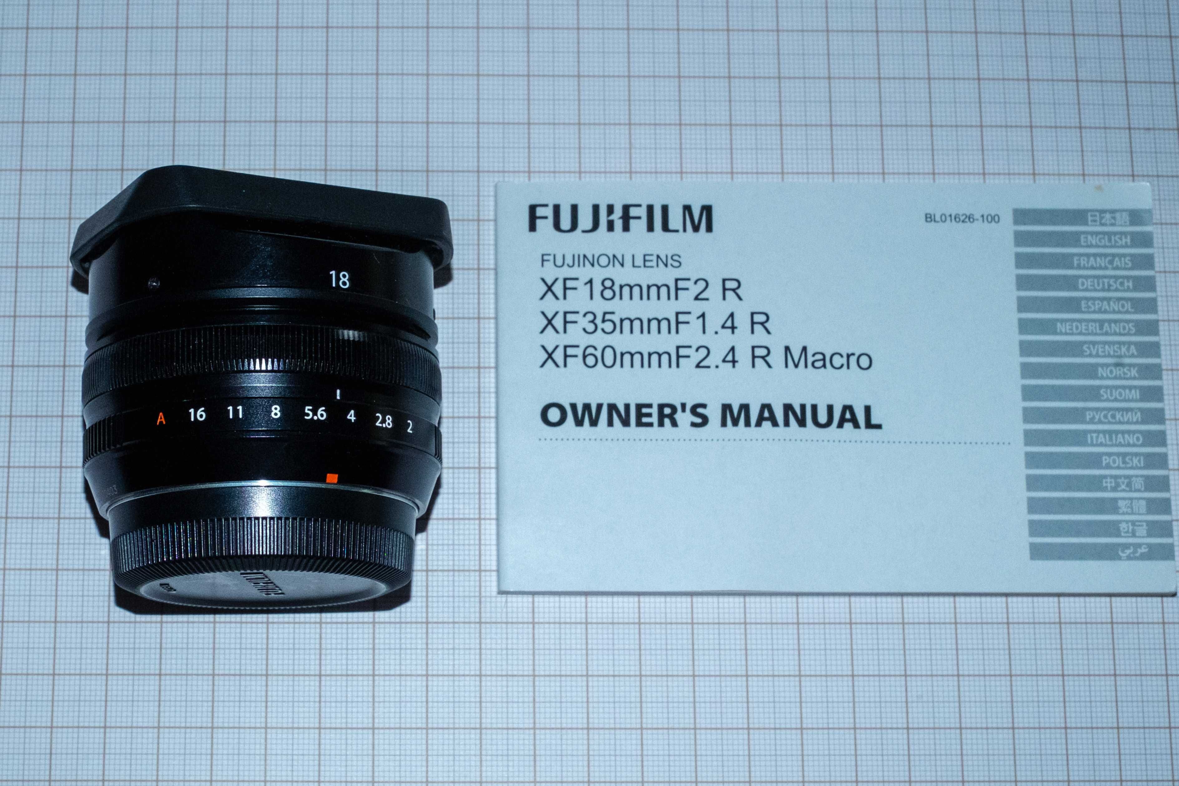 Fujinon XF18mm F2 R w IDEALNYM stanie!!