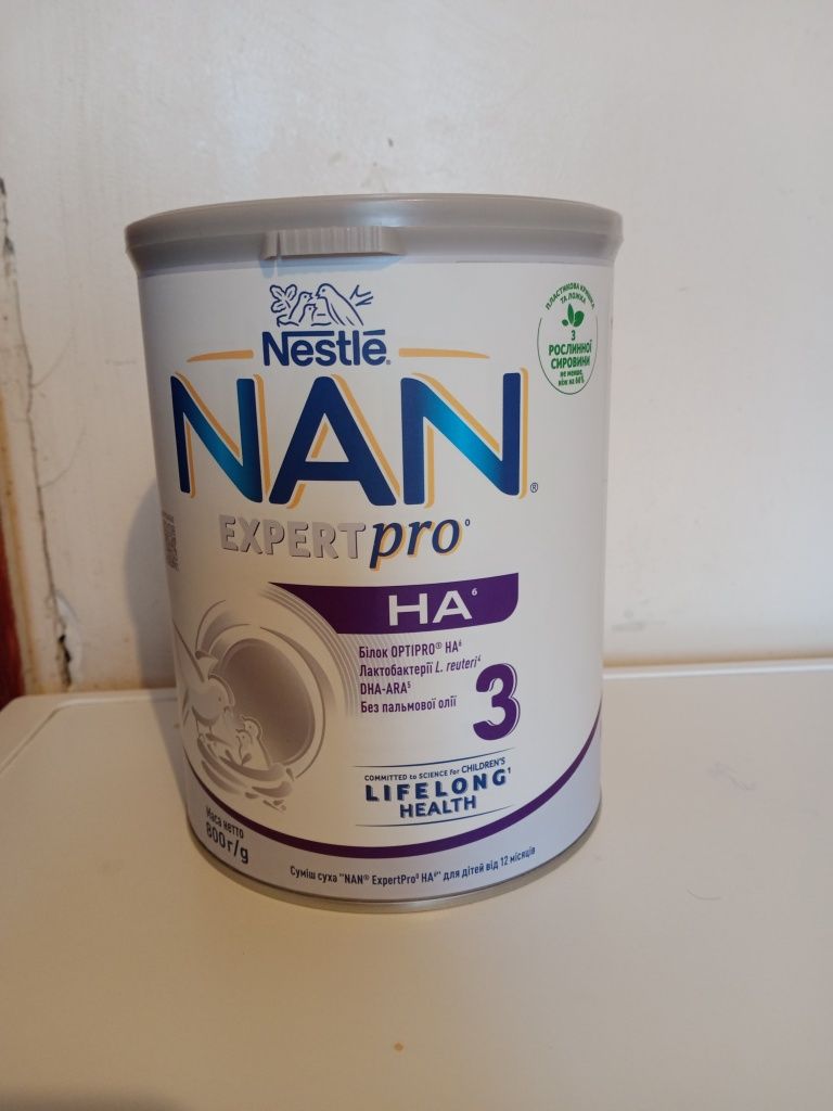 Суміш дитяча NAN  Гіпоалергенний 3, 800 г.