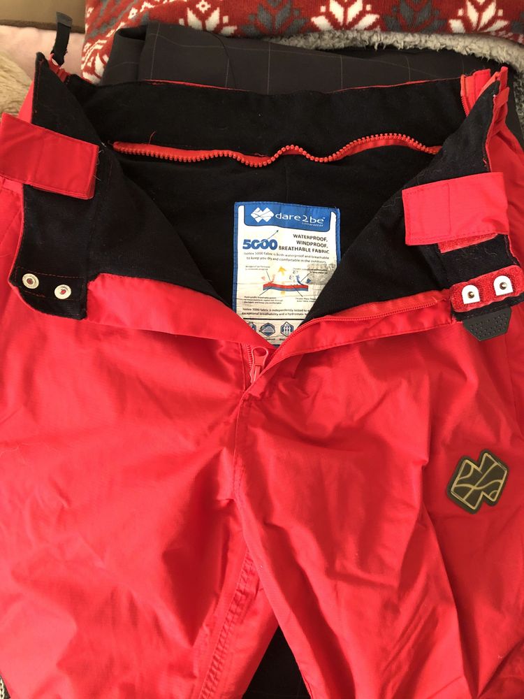 Czerwone spodnie narciarskie M Isotex 5000 Dare2be Snowwear