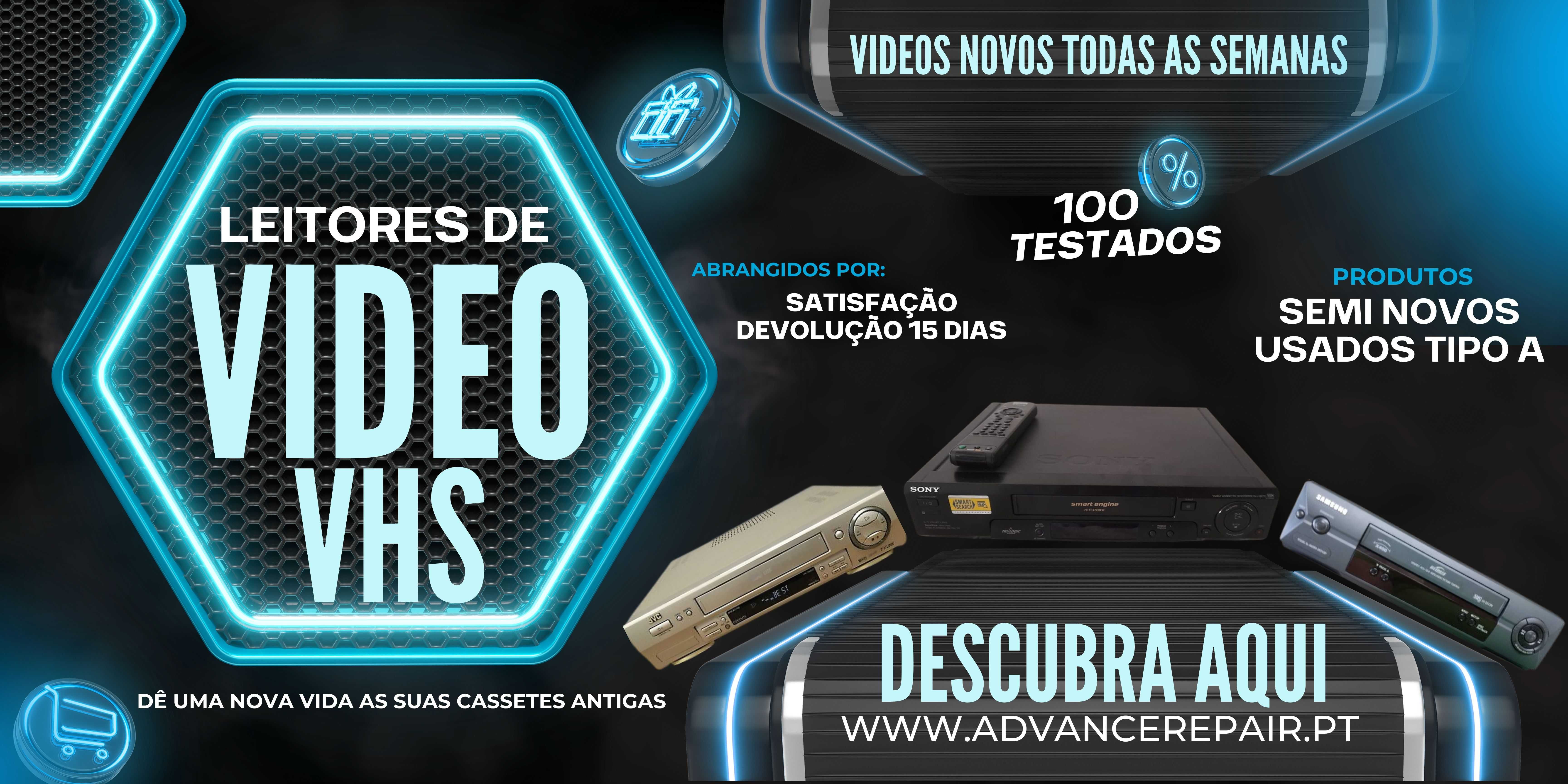 Leitor e Gravador de Vídeo VHS Philips VR550 - Envio Grátis