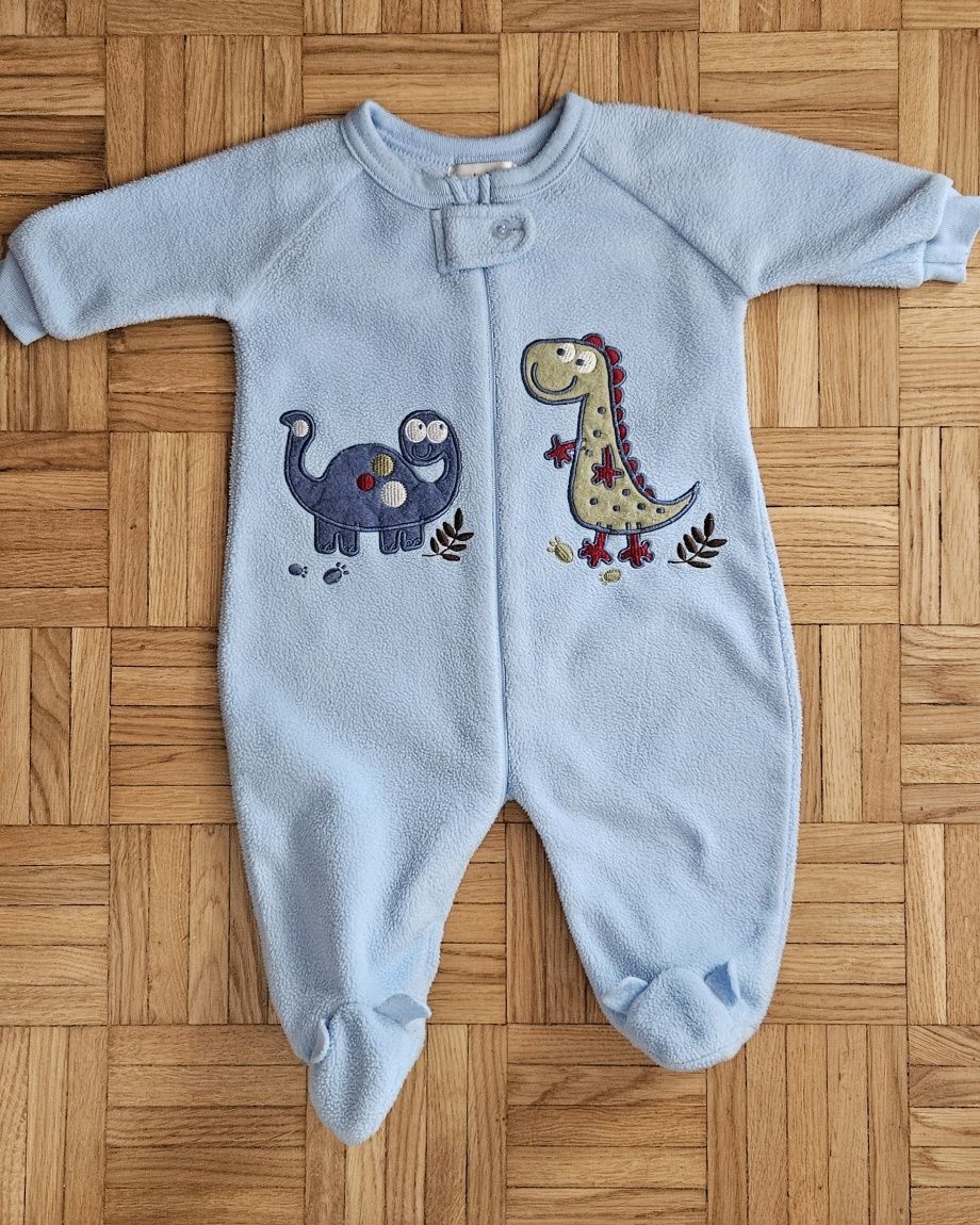 Pajac śpiochy długi rekaw niebieskie 56 - 62 Disney newborn tanio dla