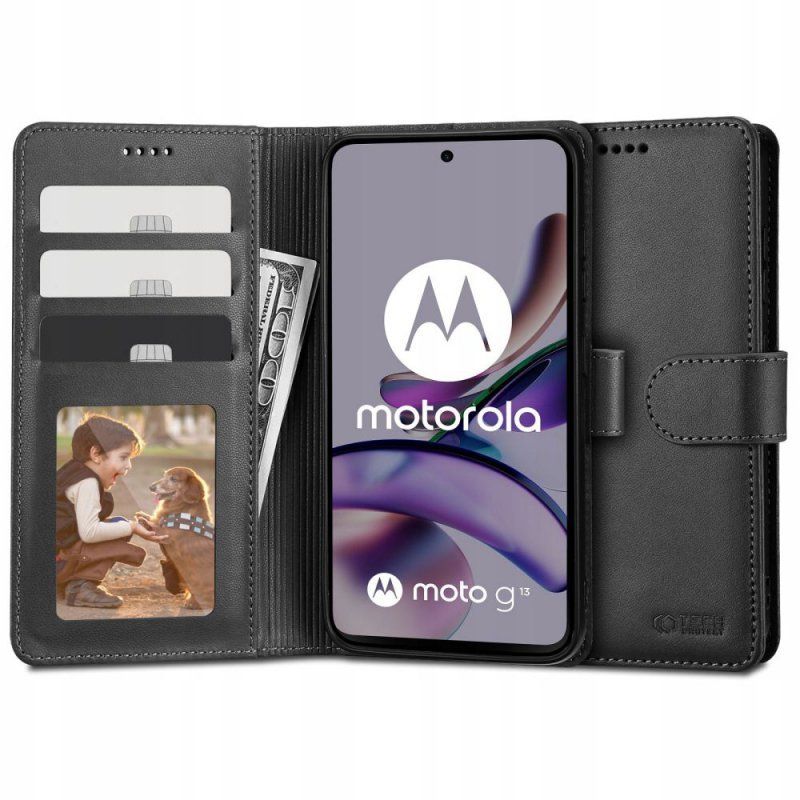 Tech-Protect Wallet Motorola Moto G13 / G23 / G53 5G Black